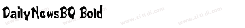 DailyNewsBQ Bold字体转换